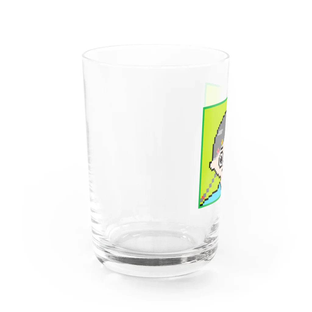 ドット絵で遊ぼ！の花飾りの女の子 Water Glass :left