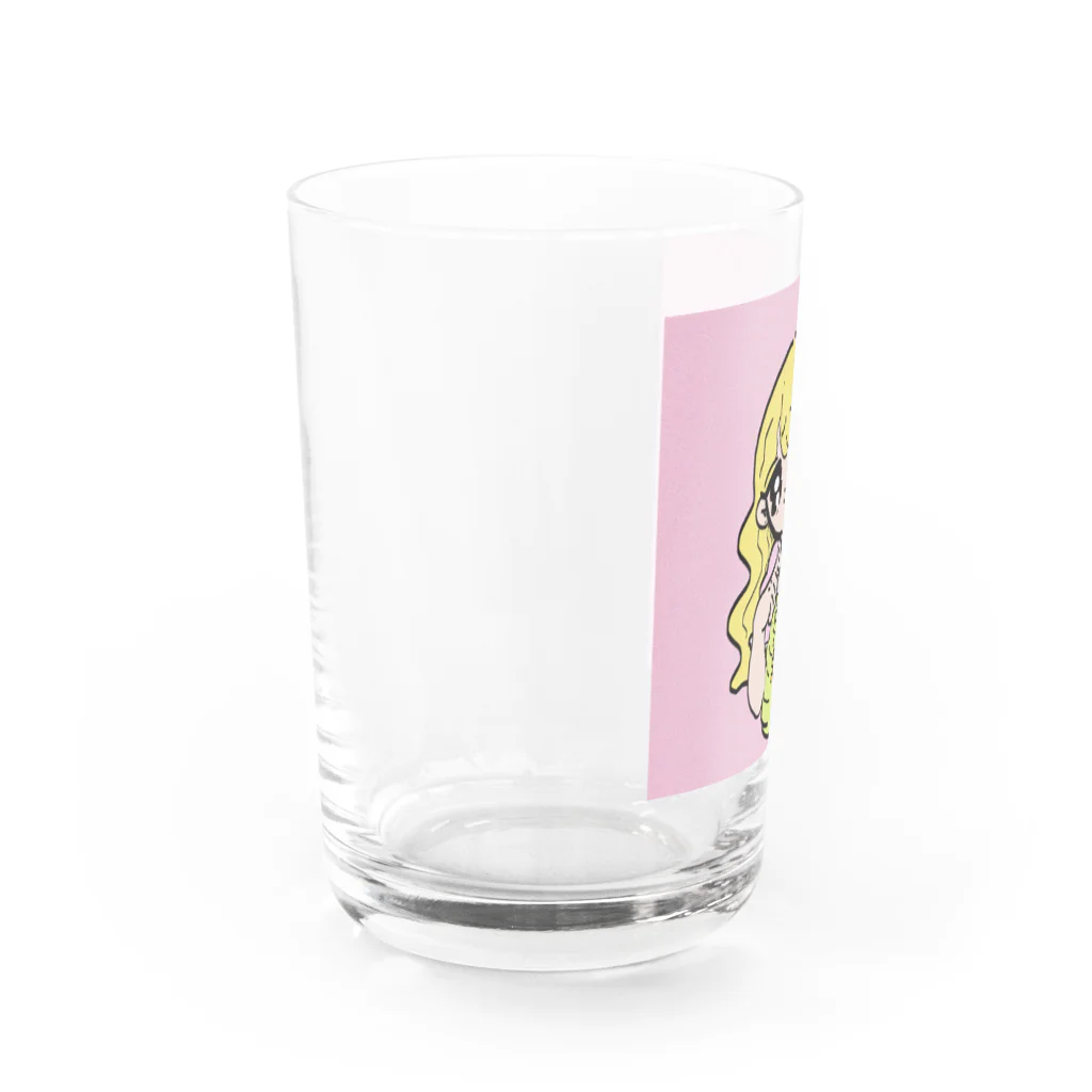 sawのぶりっ子ちゃんズ💜🐛 Water Glass :left