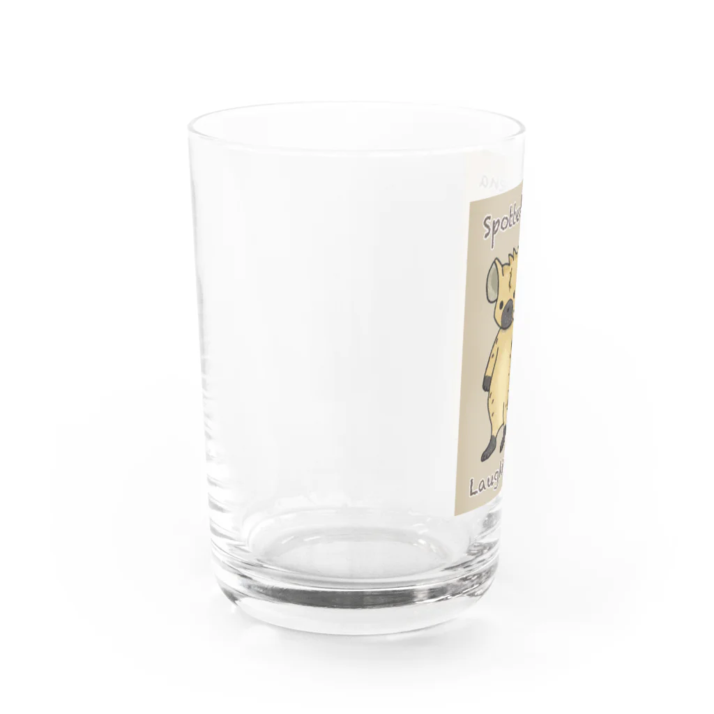 有限会社サイエンスファクトリーのブチハイエナのラフィンちゃん Water Glass :left