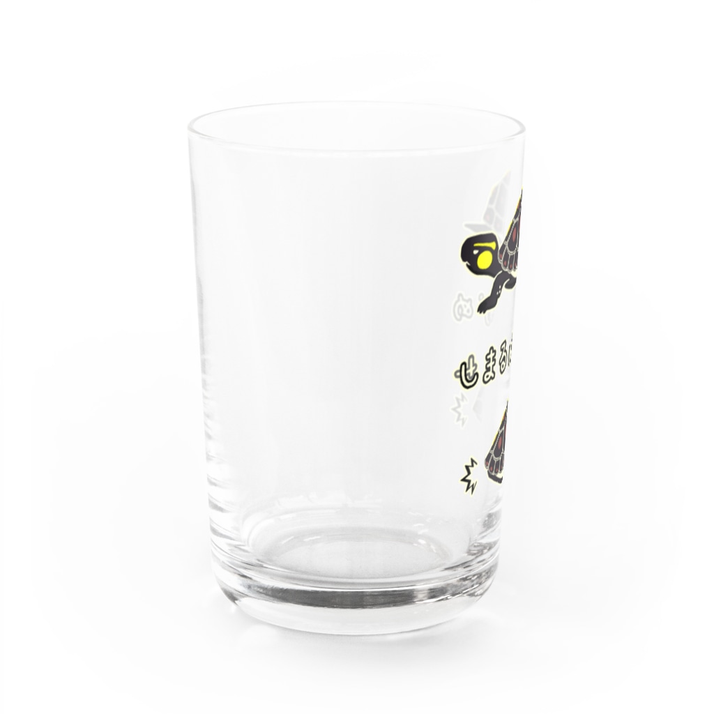 くいなの母のしまるはこがめ Water Glass :left