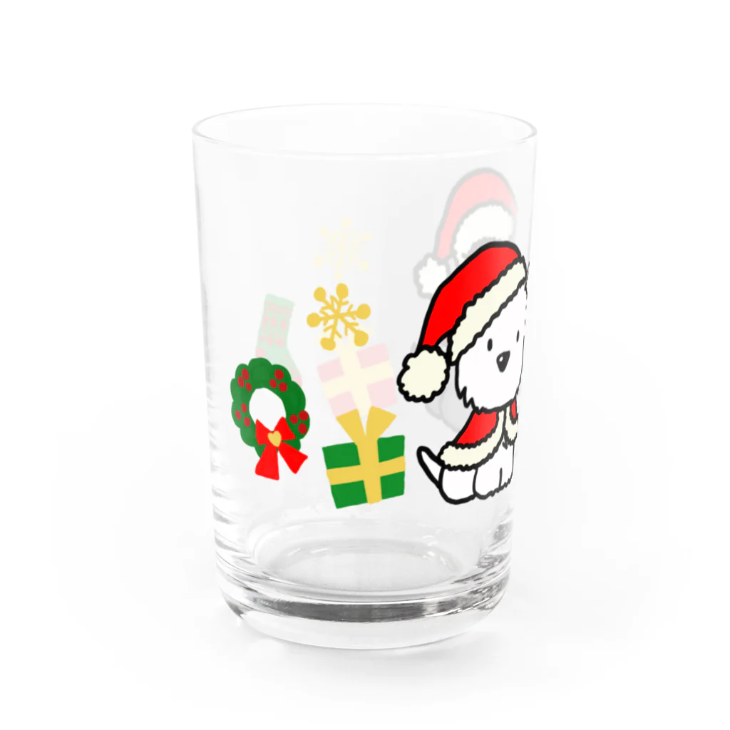 Kizplanning 「Sylph&Devil's」のしろいぬルッチー＋くろいぬリア【X’mas限定】 Water Glass :left