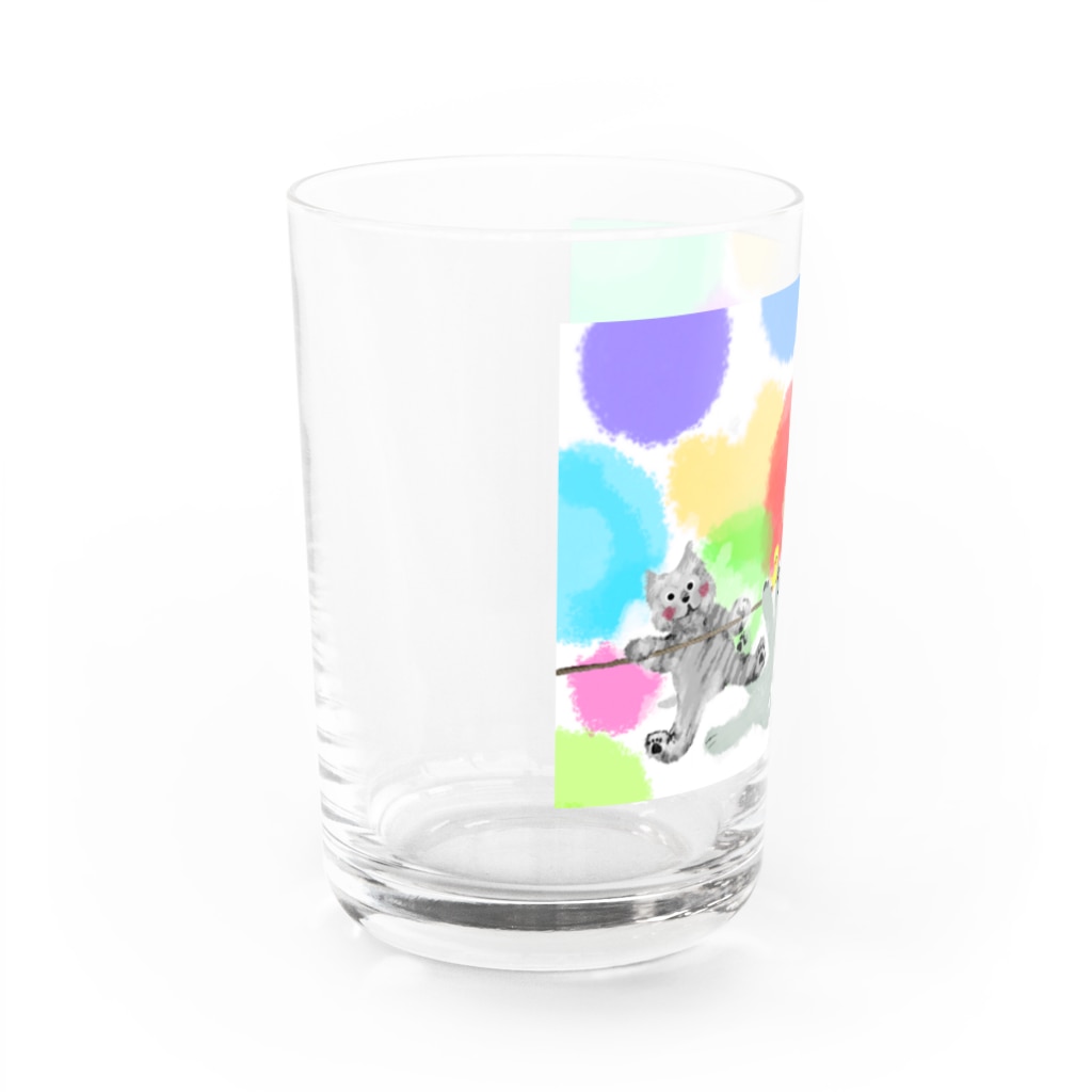 ʚ一ノ瀬 彩 公式 ストアɞのゆめかわアニマル:通常【犬猫鳥兎】 Water Glass :left