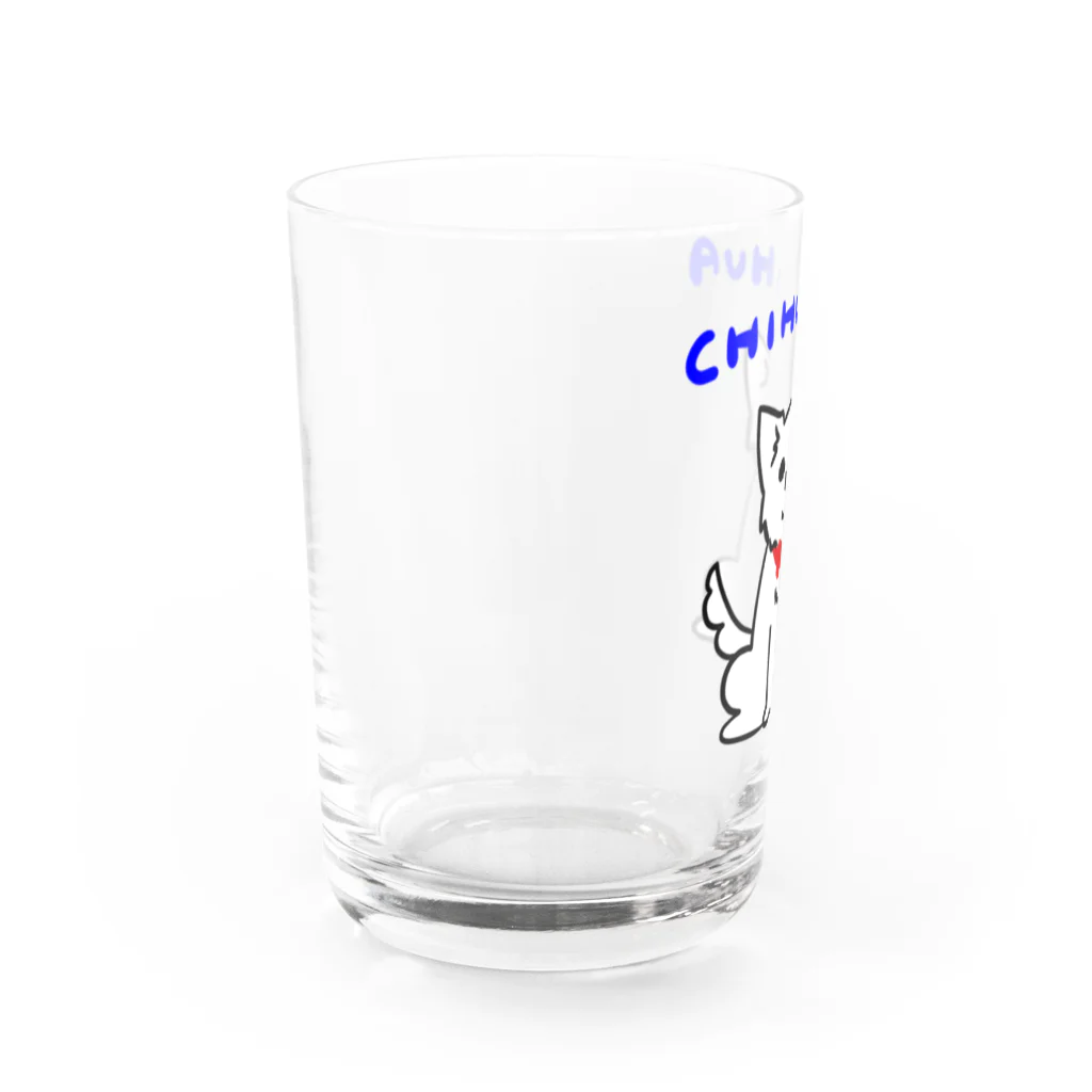 かぬぬのおめかしチワワさん Water Glass :left