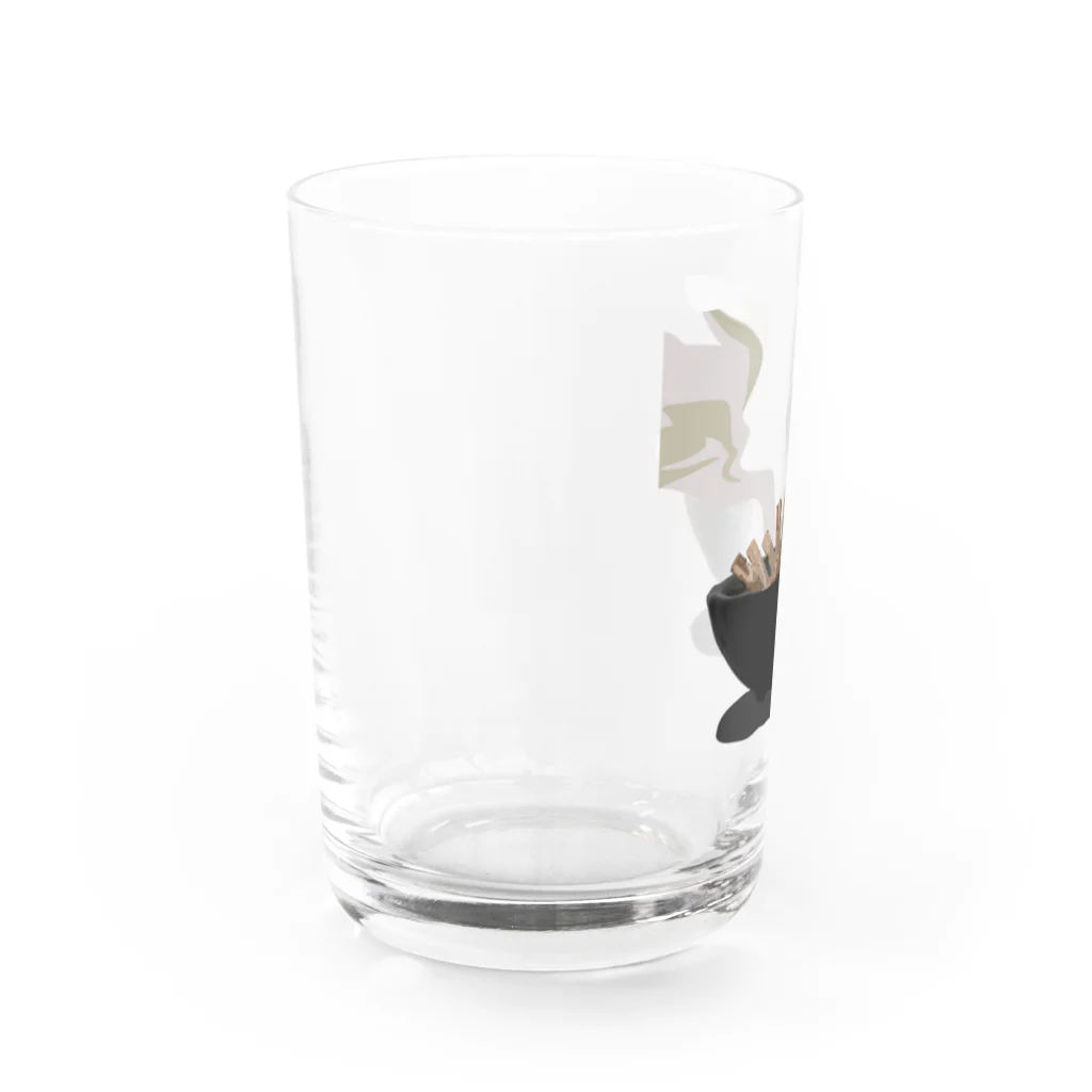 野々のモクモク Water Glass :left