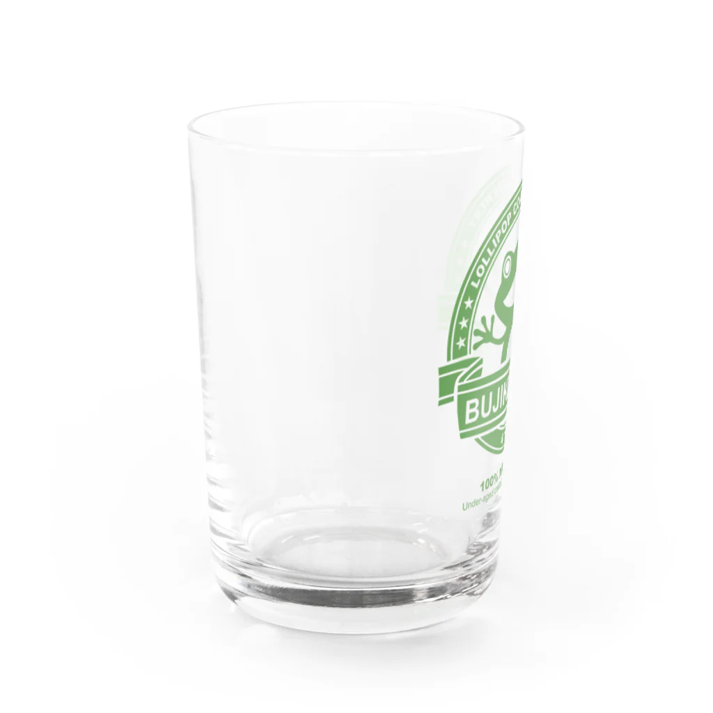 lollipop cowboyの無事カエル Water Glass :left