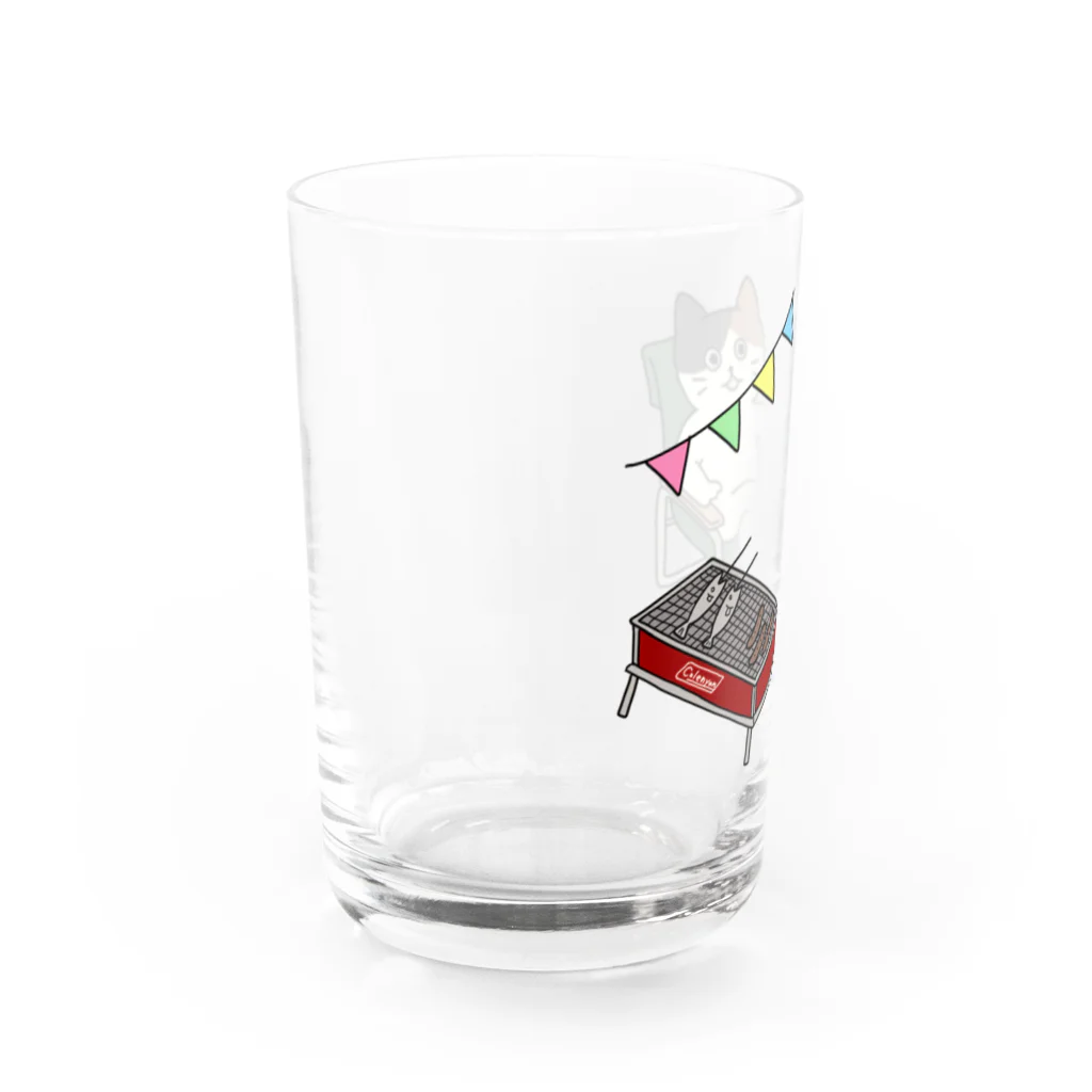 Cocotte Mottoのアウトドアなねこ１ Water Glass :left