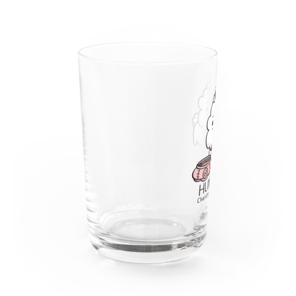 イラスト MONYAAT のCT03　ハングリー♪チャリゾー Water Glass :left