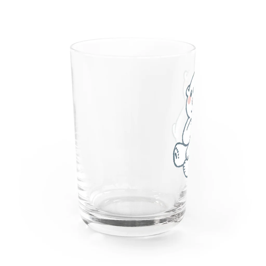 まめふくろうのしろくまちゃん Water Glass :left