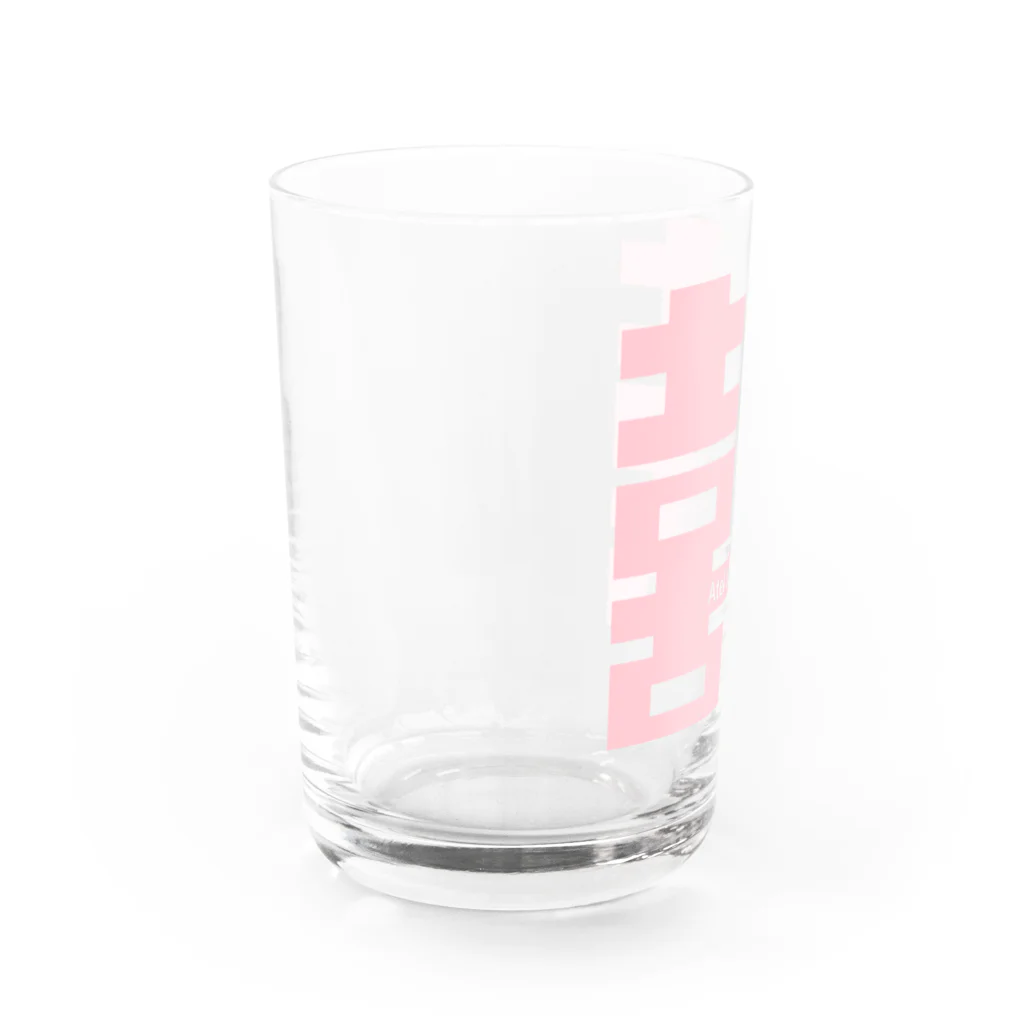 Atelier.a.dot アトリエ・エードットのダブルハピネス×a. パステルピンク Water Glass :left