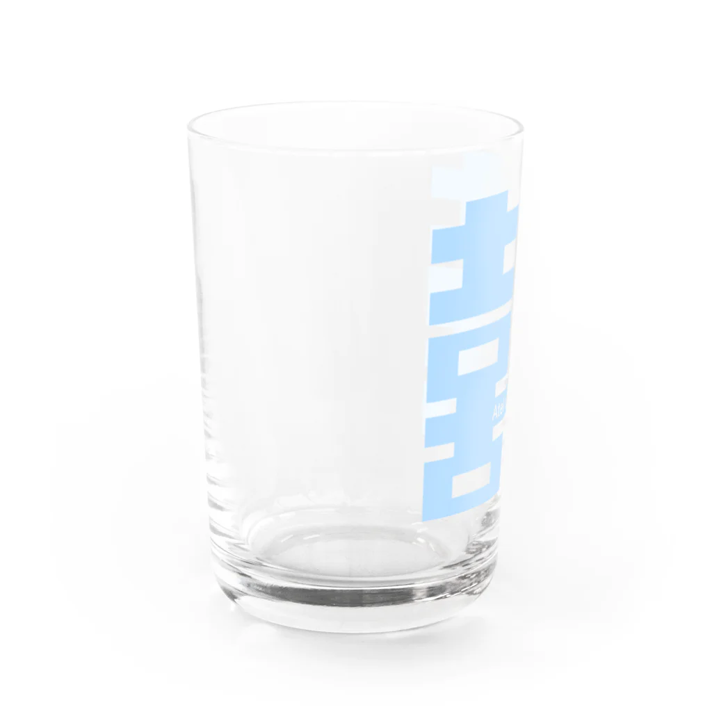 Atelier.a.dot アトリエ・エードットのダブルハピネス×a. パステルブルー Water Glass :left