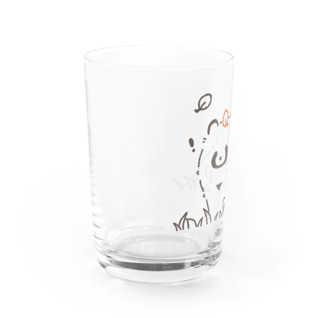 ジーナショップ(たぬき多め)の草むらたぬき Water Glass :left