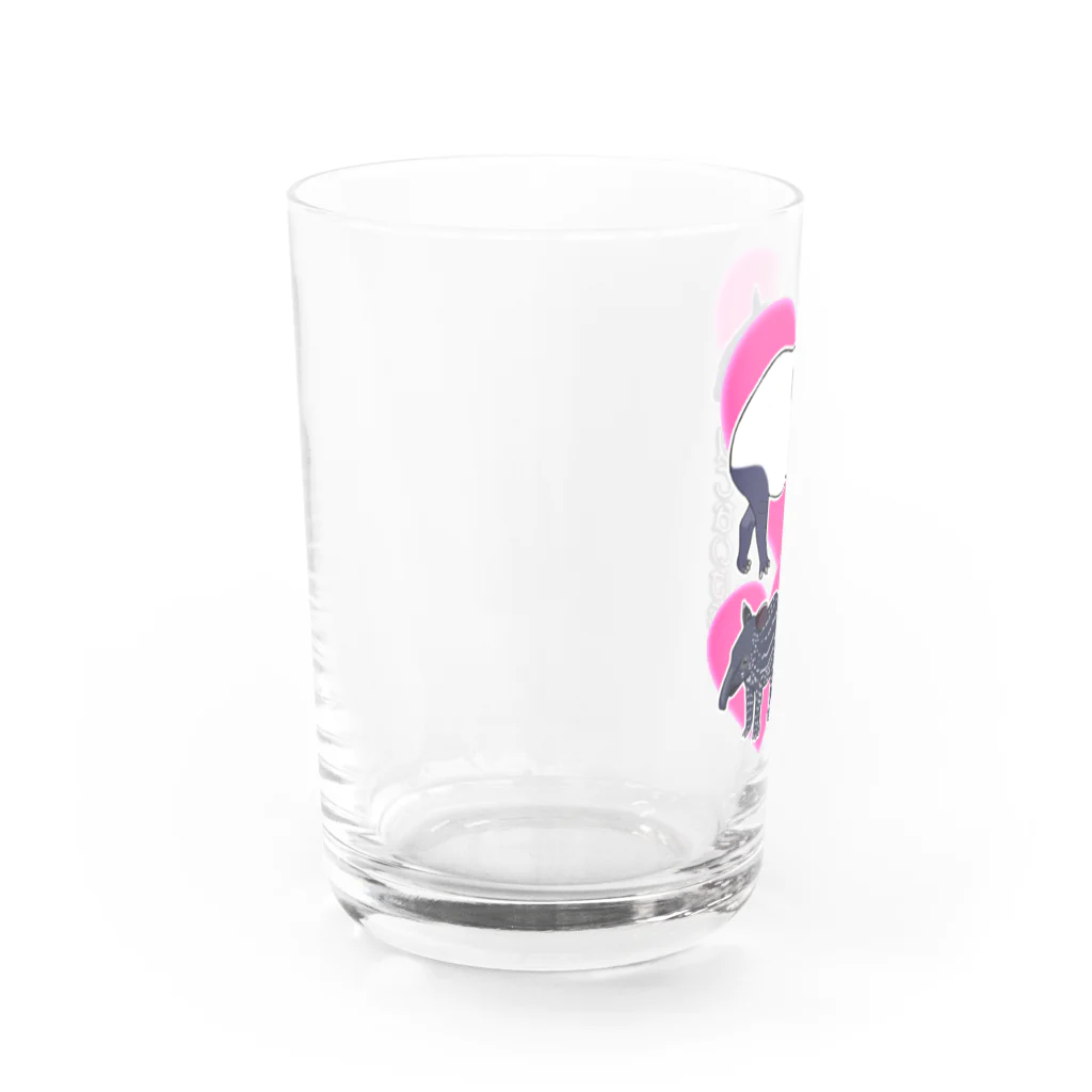 LalaHangeulのマレーバク　似てないけど親子です Water Glass :left