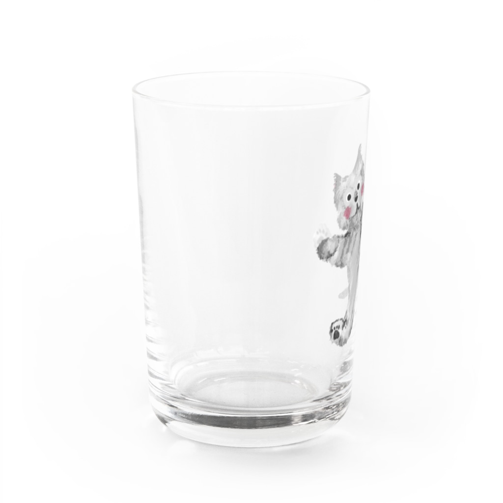 ʚ一ノ瀬 彩 公式 ストアɞの甘えんぼイヌ【ゆめかわアニマル】 Water Glass :left