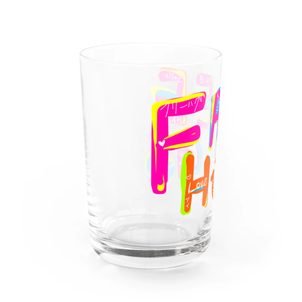 マジシャンもやしくんのショップのフリーハグ／FREE HUGS Water Glass :left