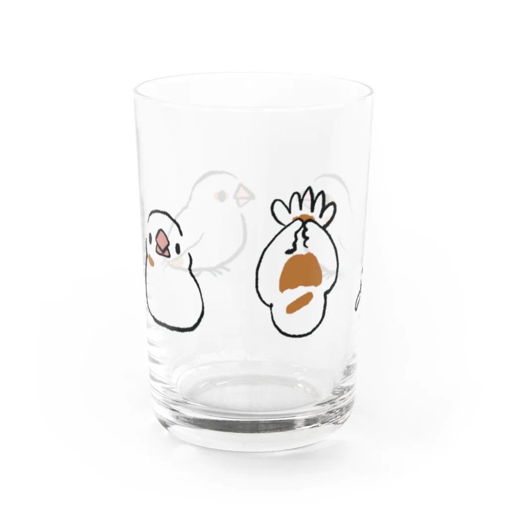 ほほらら工房 SUZURI支店のじゅうしまつ見取り図 Water Glass :left