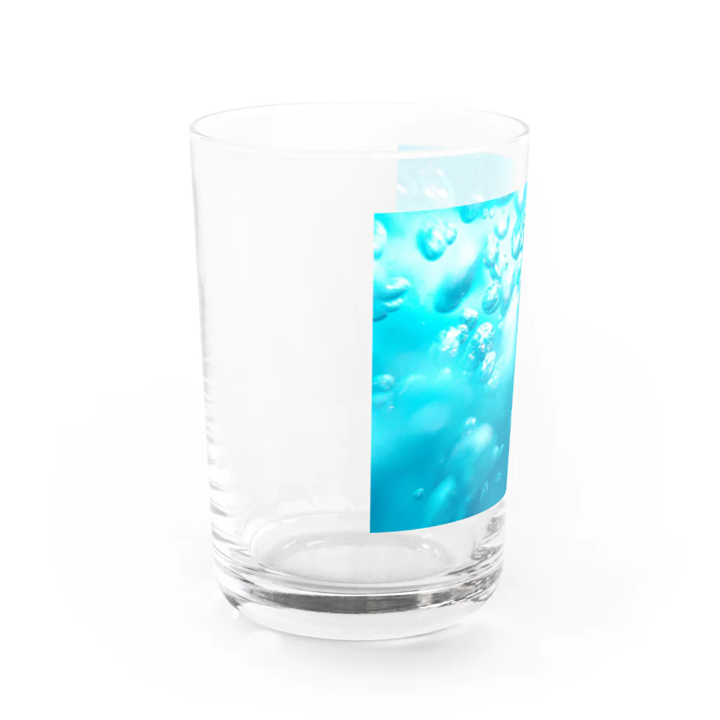 ゆたの水のグラス グラス左面