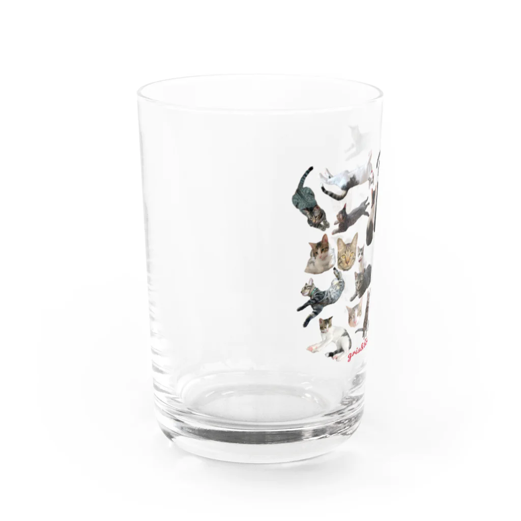 グリとブロンのグリとブロン　ロゴ入り Water Glass :left