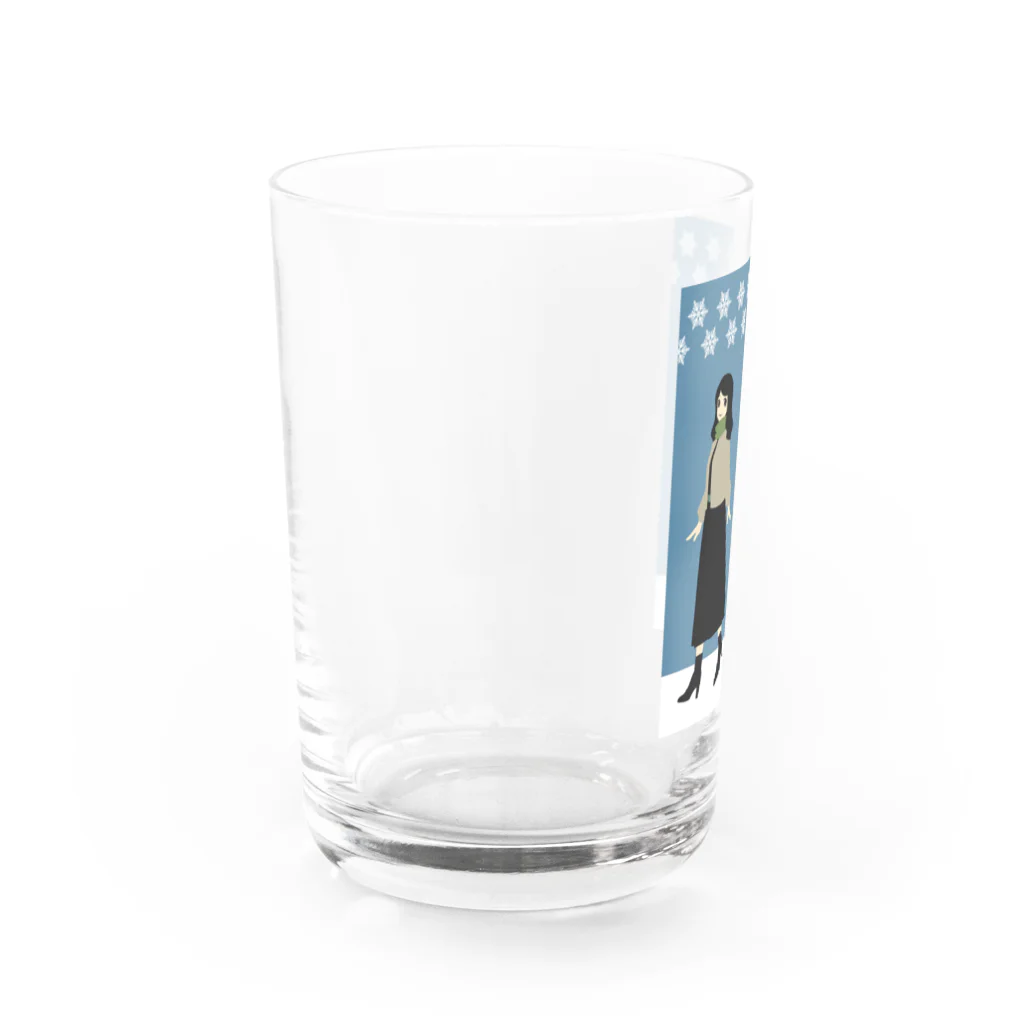 東原望美の雪道散歩 Water Glass :left