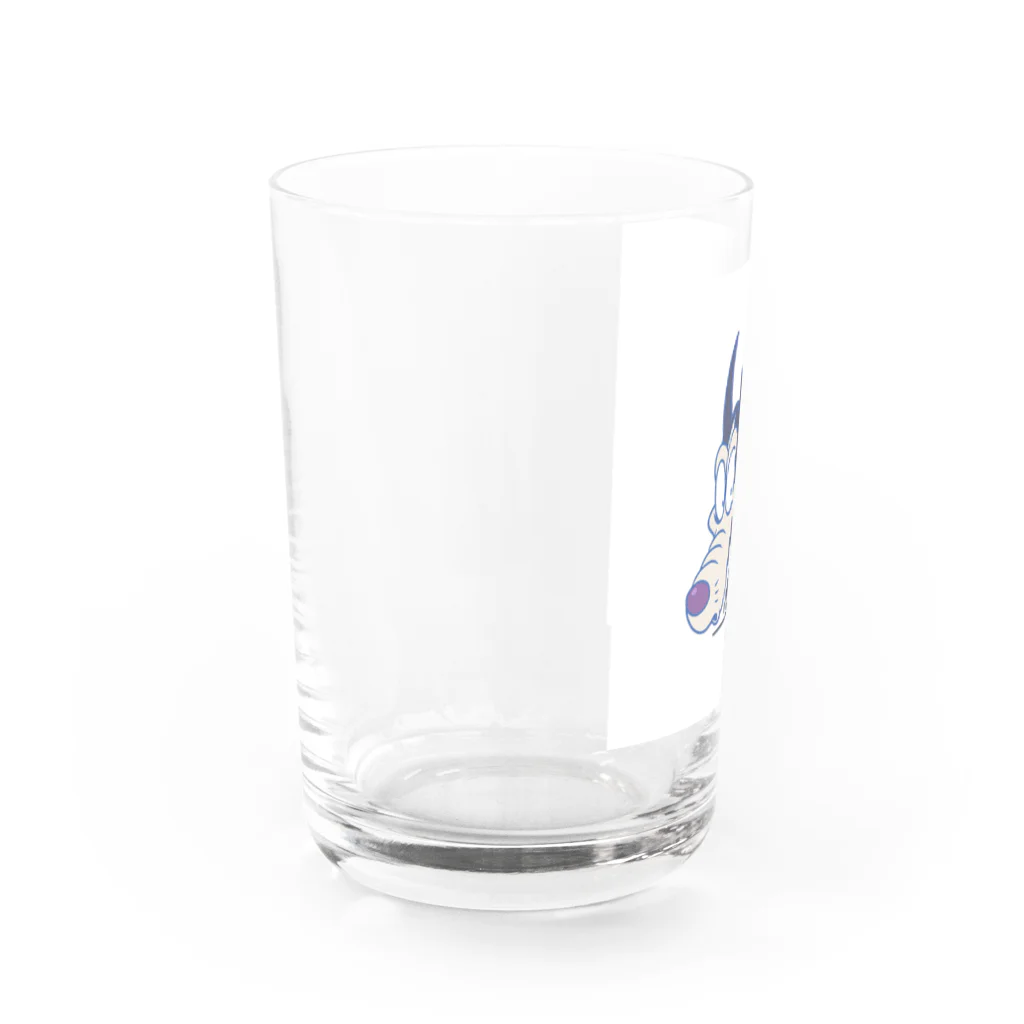 はとやしゅんの店のはとやしゅんハスキー2 Water Glass :left