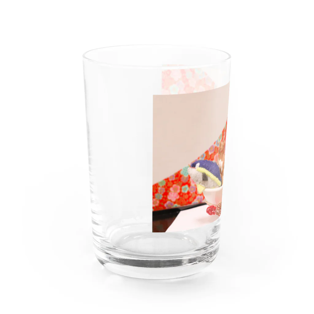 そうだふぅの七福ぬいぐるみのグラス Water Glass :left