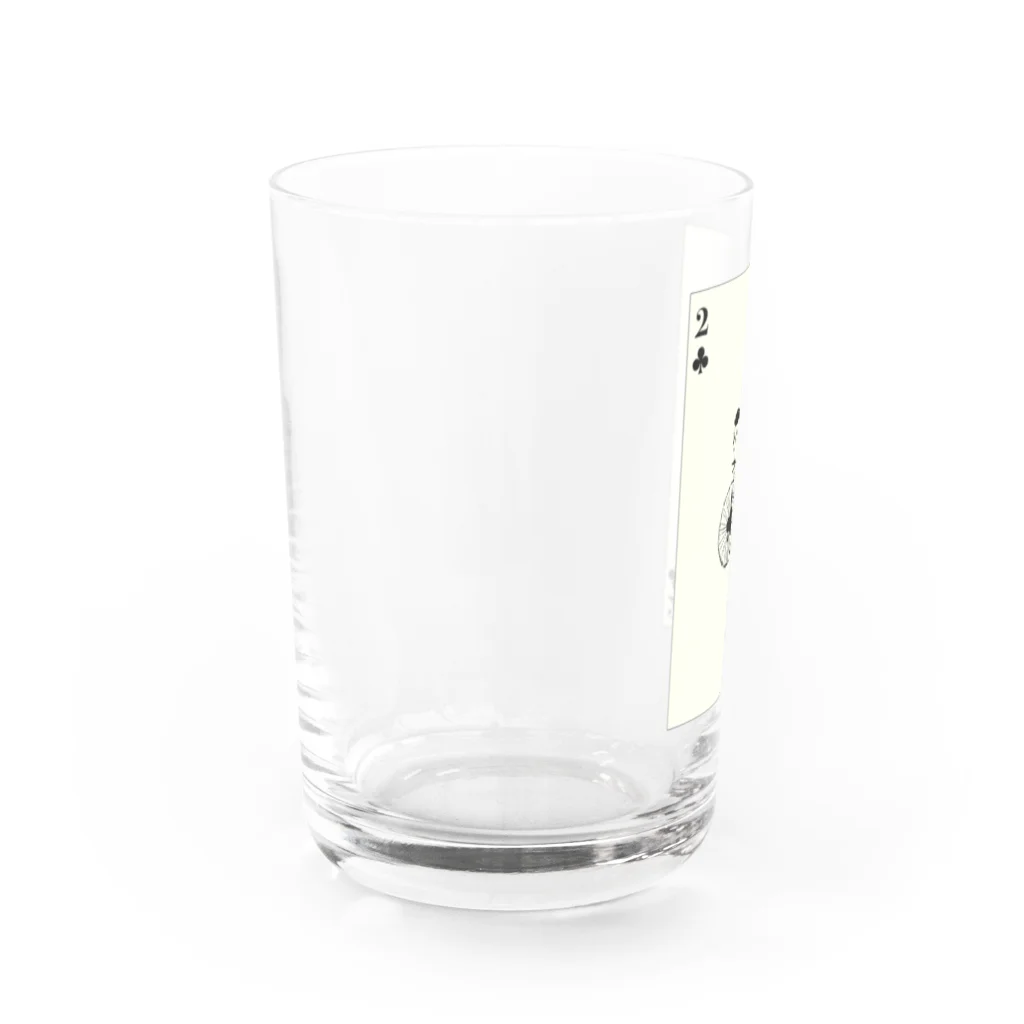 星空屋の【エリンギトランプ】クラブの2 Water Glass :left