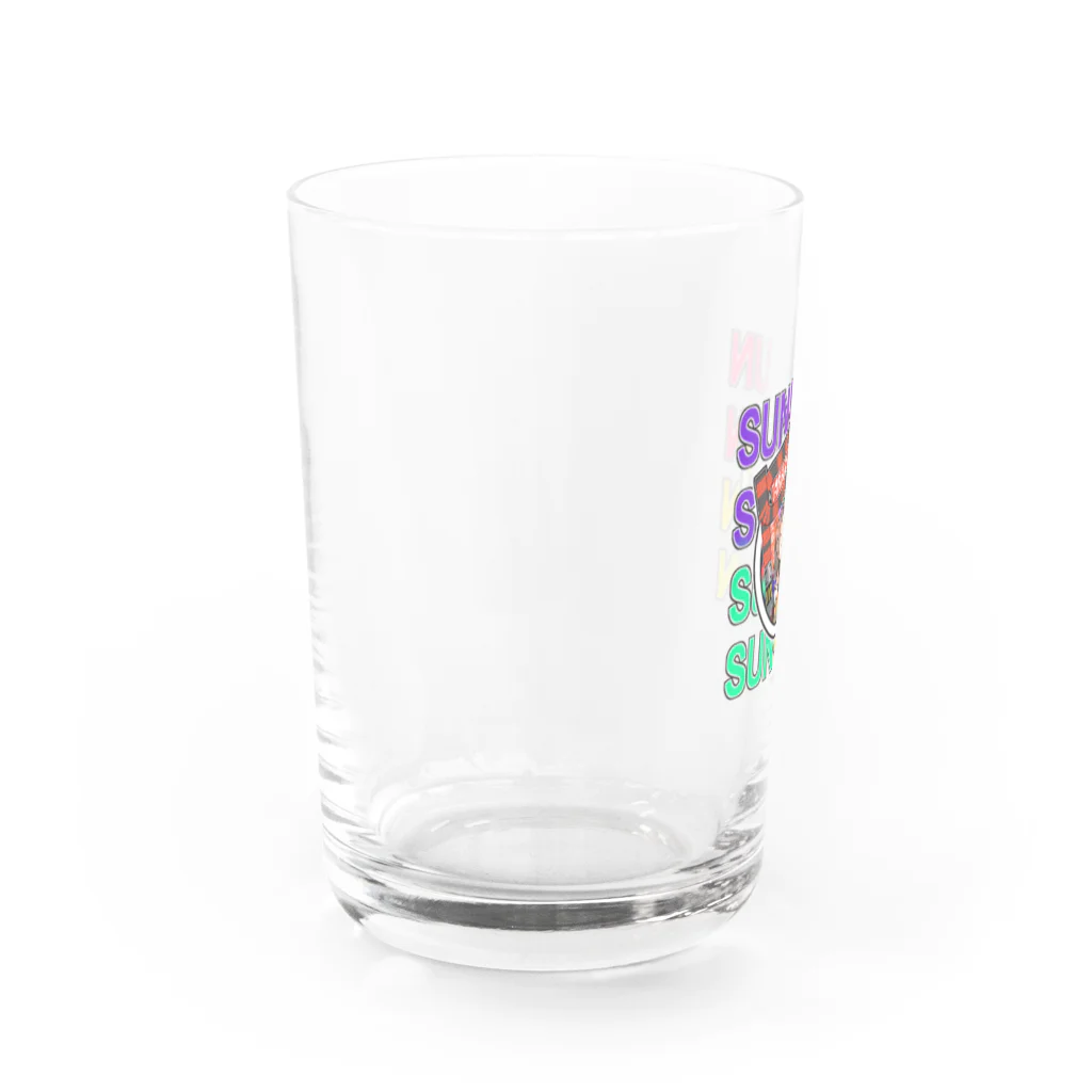 AZMのるんたまデフォルメロゴ黄 Water Glass :left