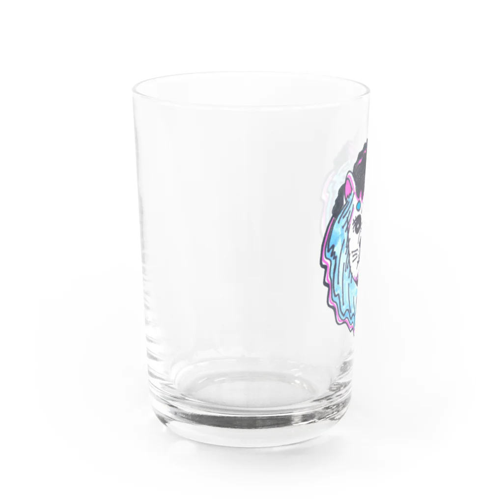 Heart PeaのLion Blue ライオンブルー Water Glass :left