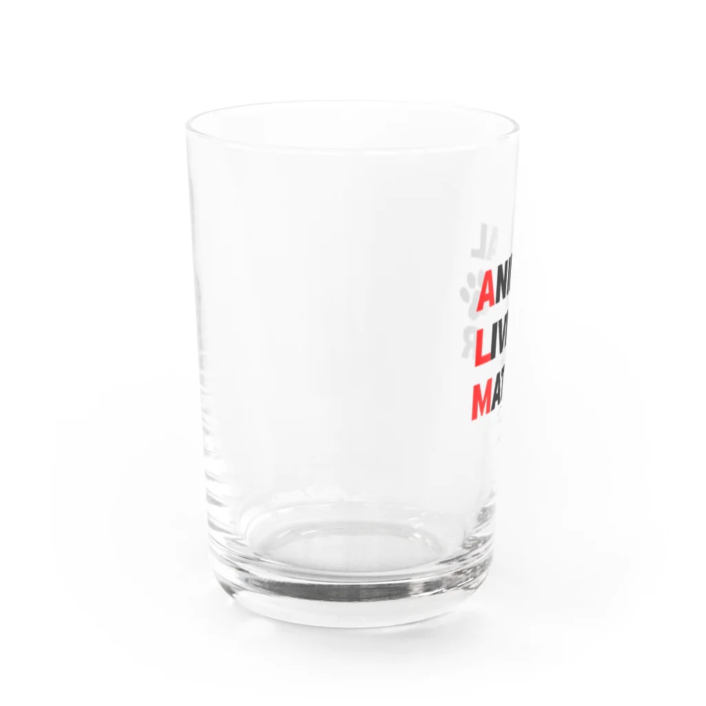 HGA48 動物愛護チャリティーグッズのAnimal Lives Matter Water Glass :left