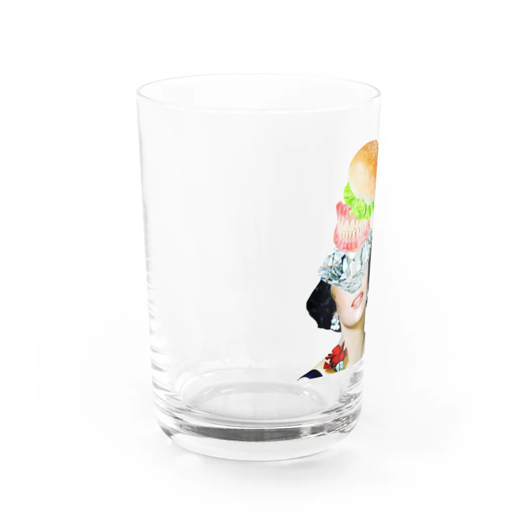 口山田うにの女優ハンバーガー Water Glass :left