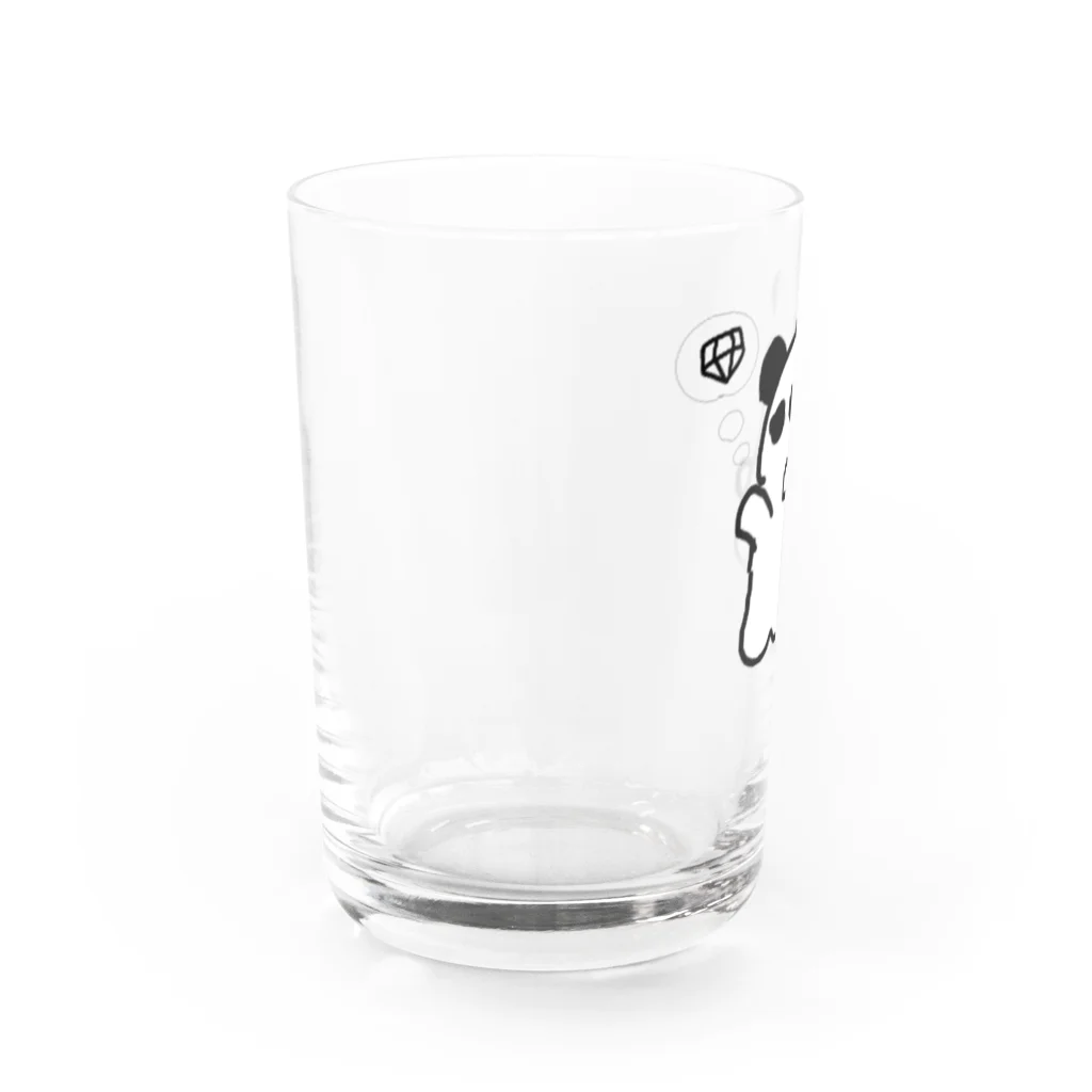 ふわり研究しょっぷのねぇねぇぱんだ Water Glass :left