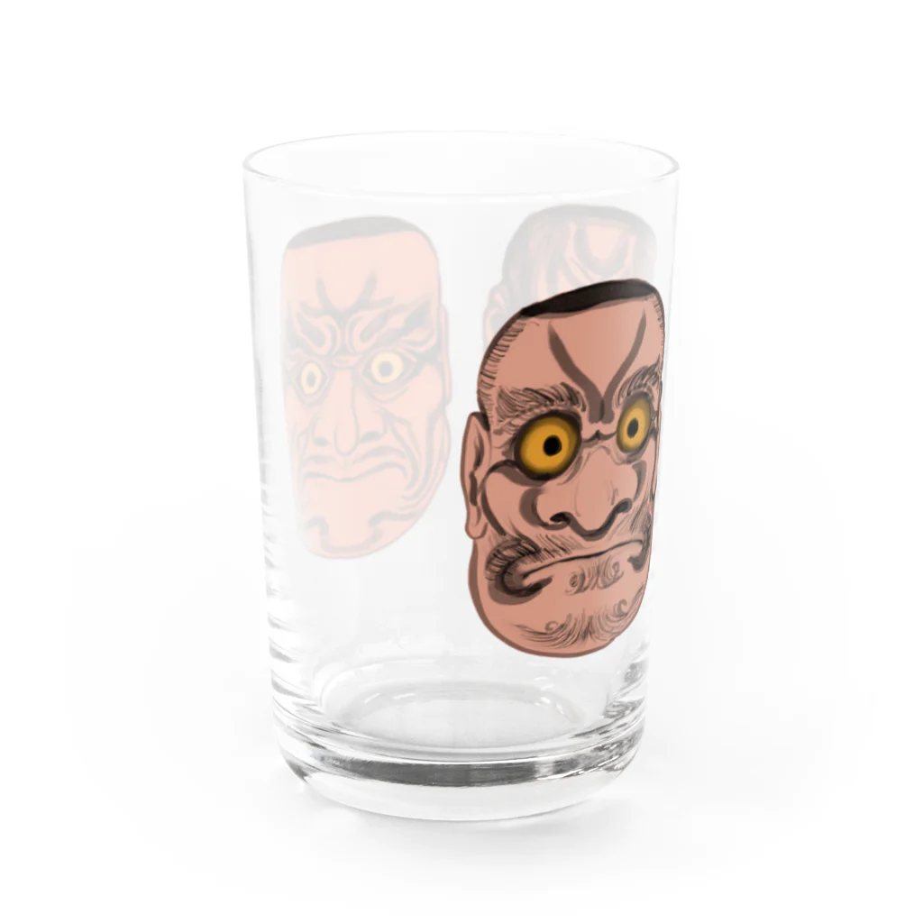 OMOTEの能面トリオB Water Glass :left