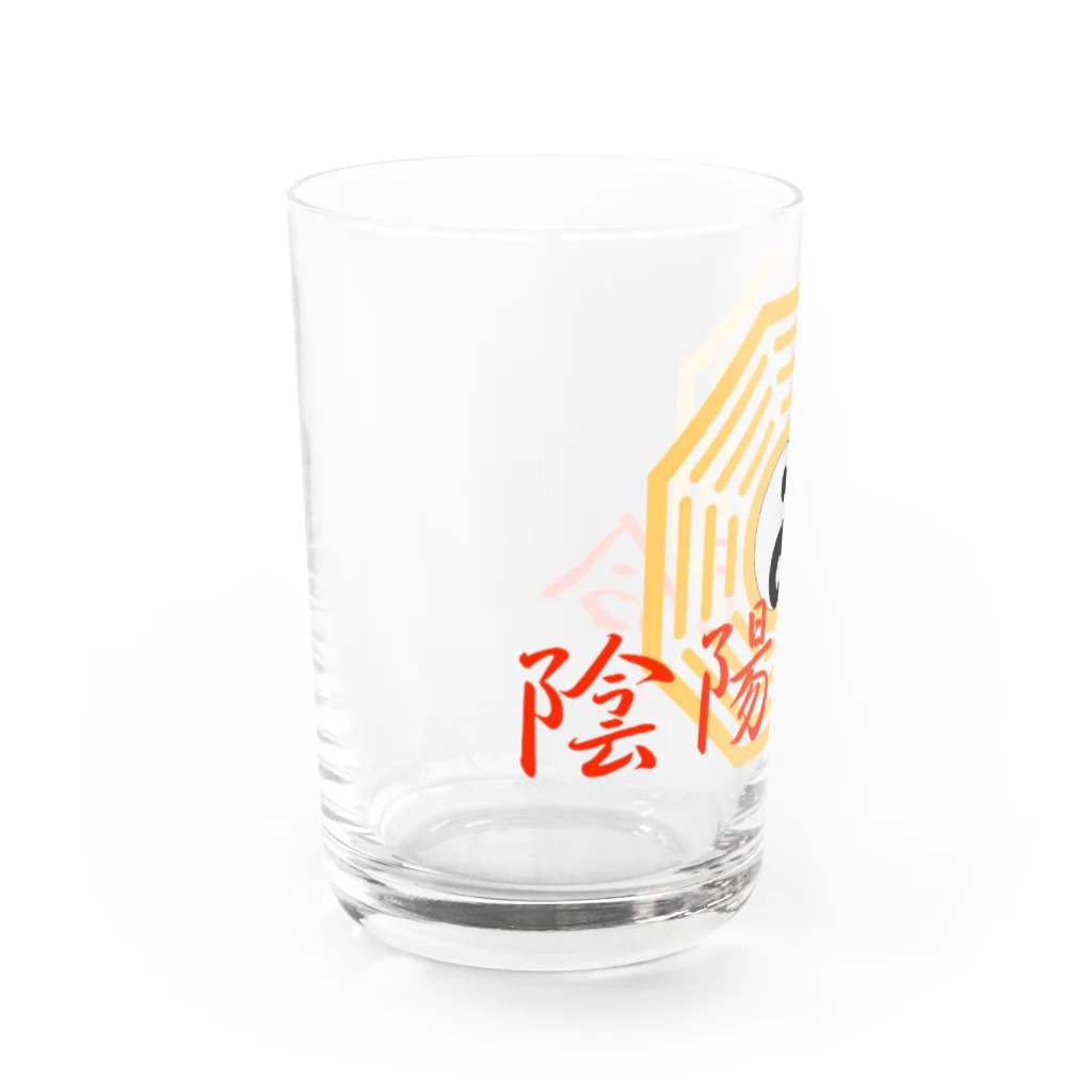 和桜デザイン書道の陰陽統合 Water Glass :left