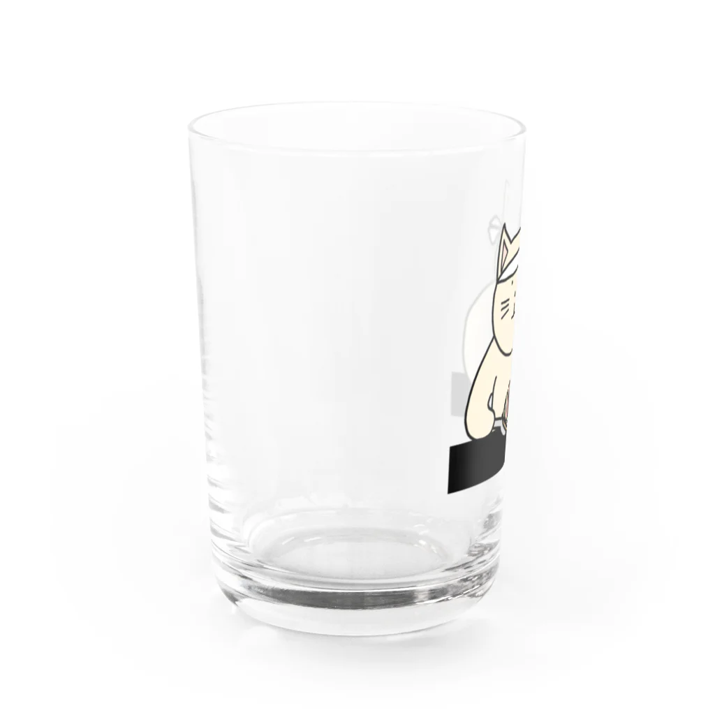 ＋Whimsyのお好み焼き屋さんねこ Water Glass :left