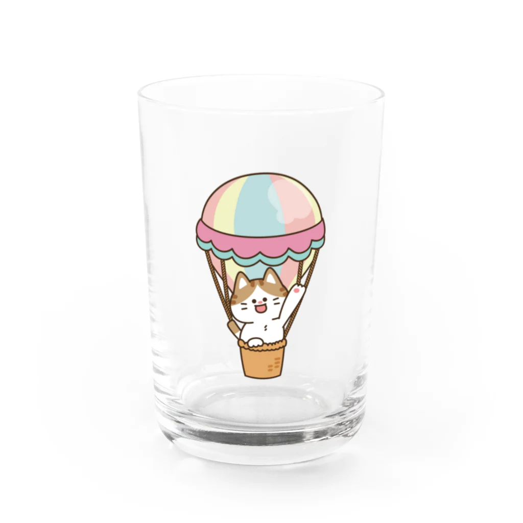 DECORのゆるかわにゃんこズ　気球ver. Water Glass :left