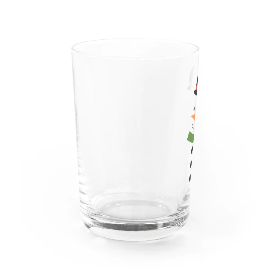 はちよんごのスノーマン Water Glass :left