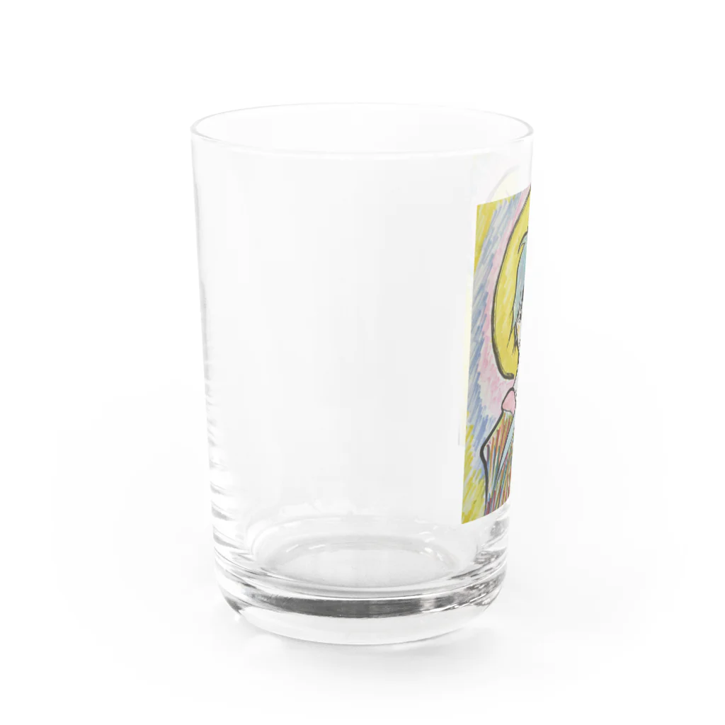 ベーグルの水色の子 Water Glass :left