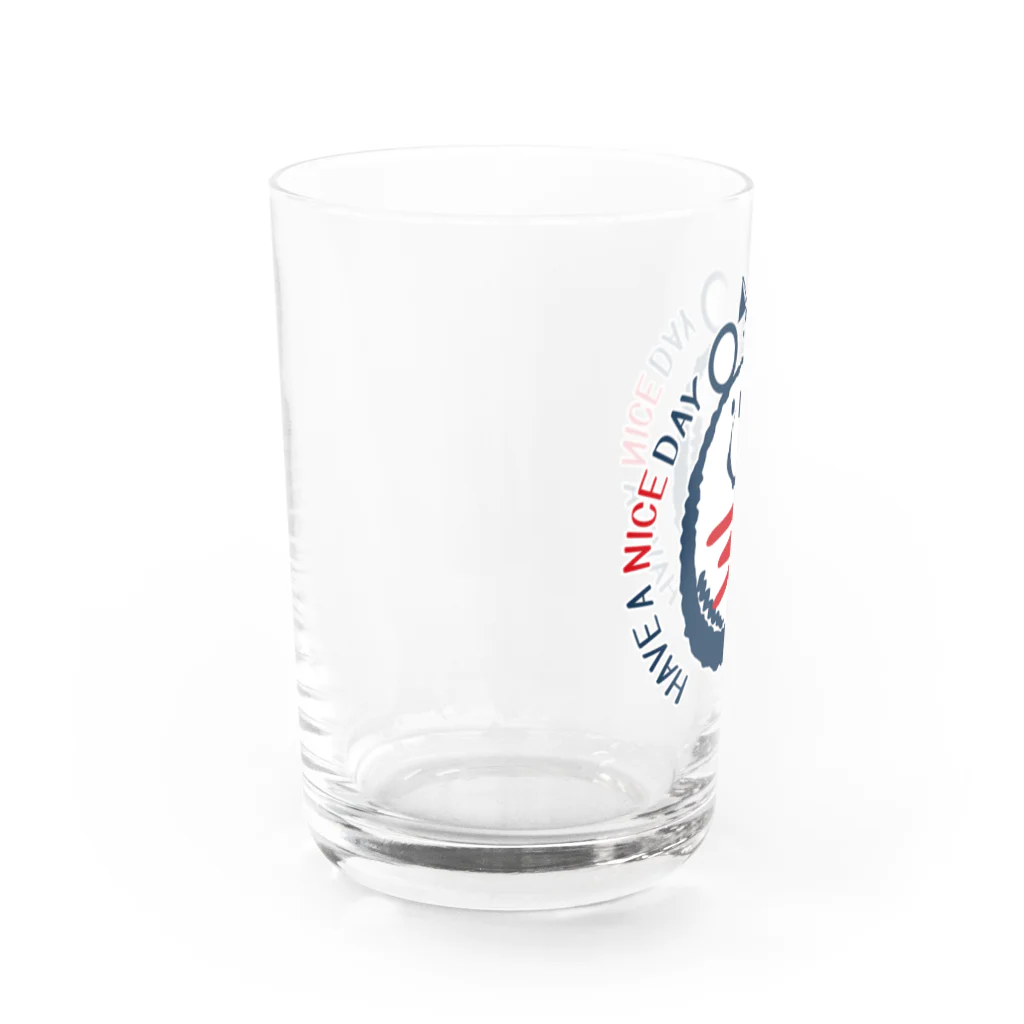 イラスト MONYAAT のミニハンバーグのナイスくん Water Glass :left