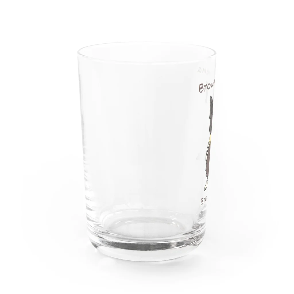 有限会社サイエンスファクトリーのカッショクハイエナのブラウニー Water Glass :left