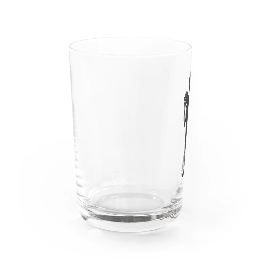 Cɐkeccooのホラーズシルエット(ミイラ男) Water Glass :left