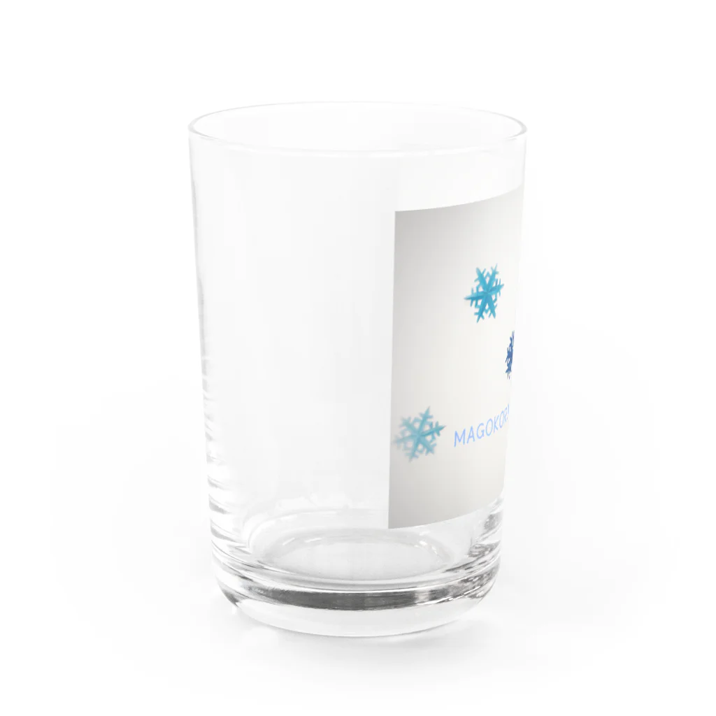 MAGOKORO CREATORS の雪の結晶 Water Glass :left