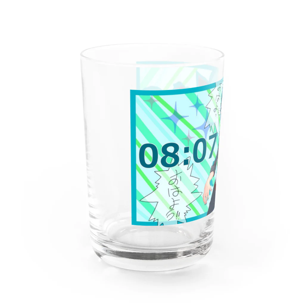 くじるん쿠지룬の金曜日のおはよう Water Glass :left