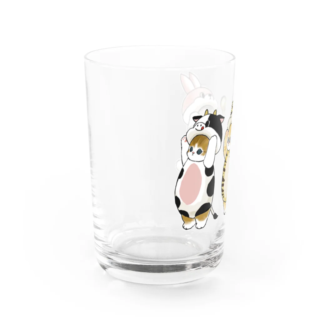 mofusandの被り物にゃん Water Glass :left