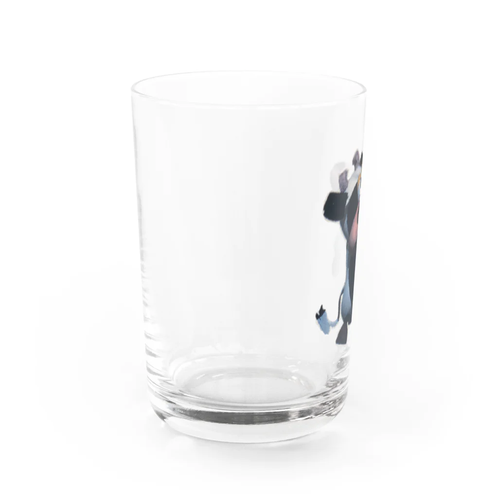 めめんともり子商店のぽり牛 Water Glass :left