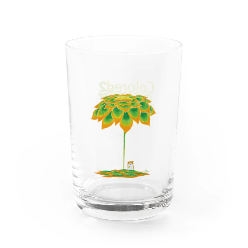 安藤シオン　Colored pencil&Design2srのジユウ Water Glass :left