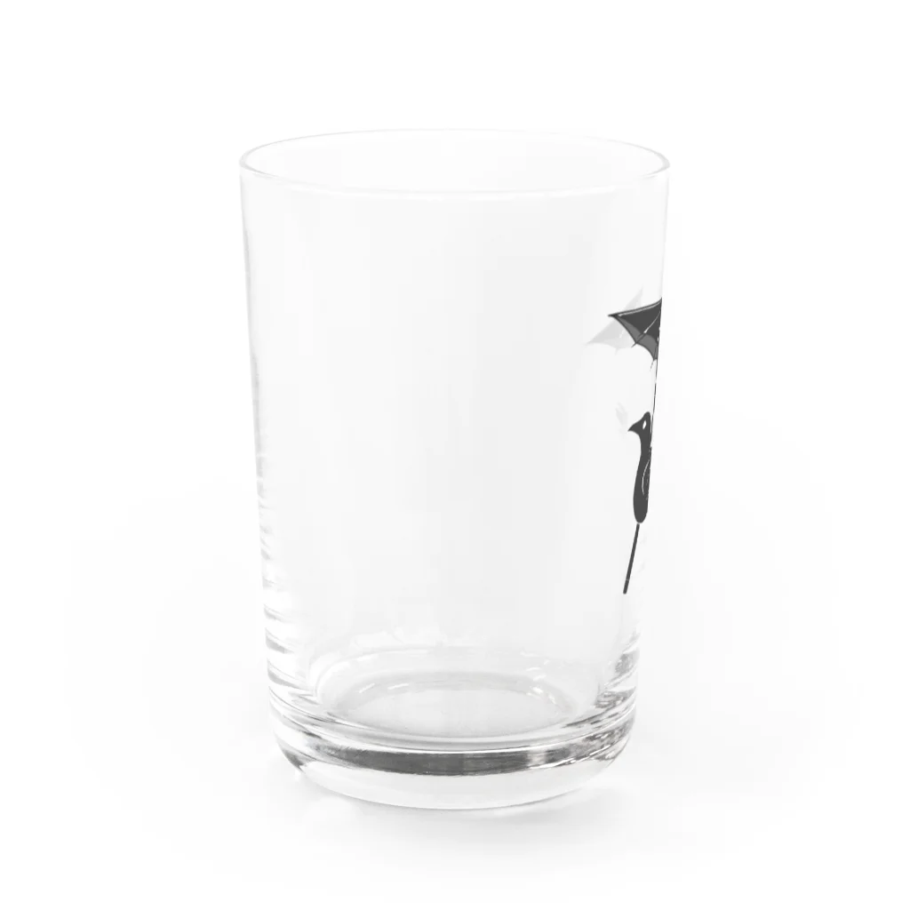 お涼🐥多忙の傘鴉 Water Glass :left