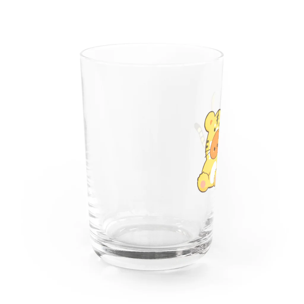 ゆるぽよしょっぷのとらトマ🐯 Water Glass :left