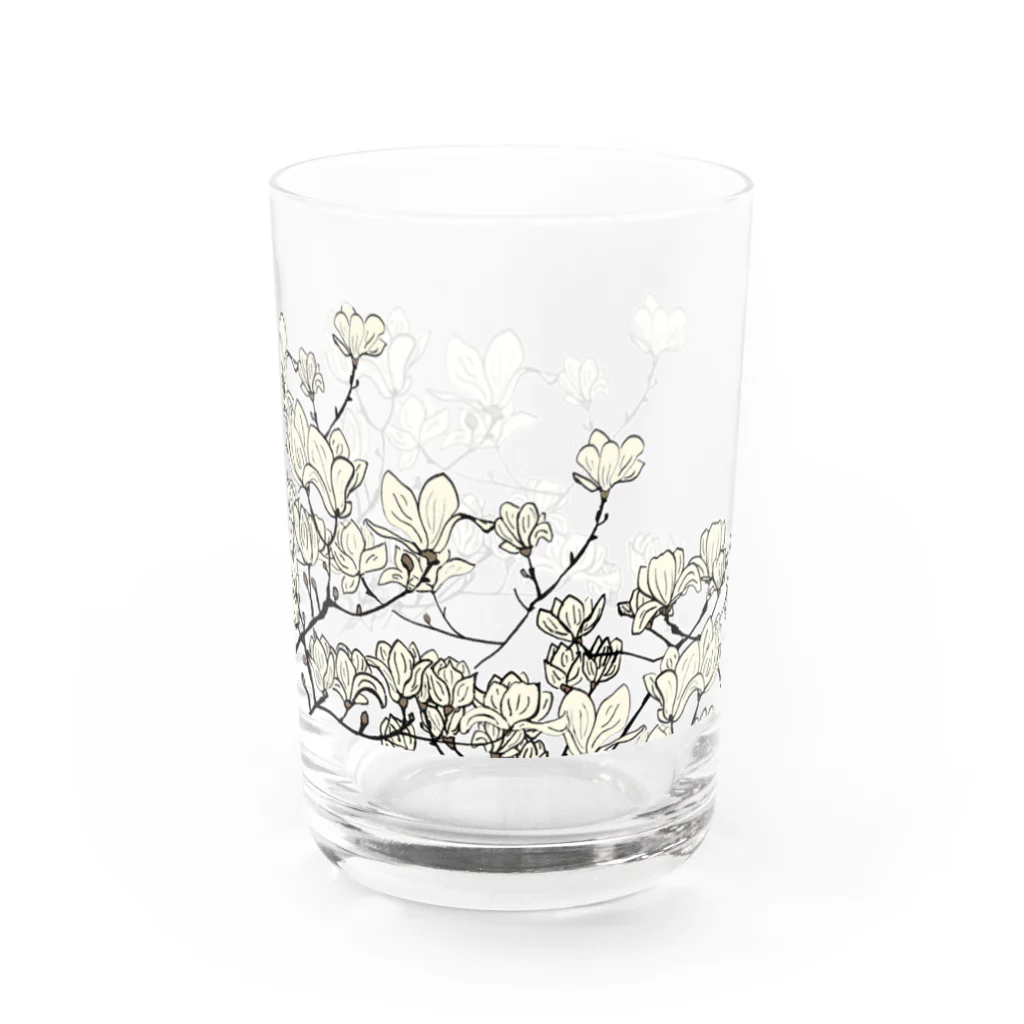 文乃の白木蓮のグラス Water Glass :left