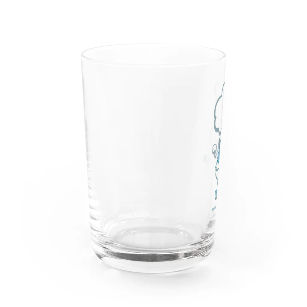 89虎の巣穴のひもじい青虎 Water Glass :left