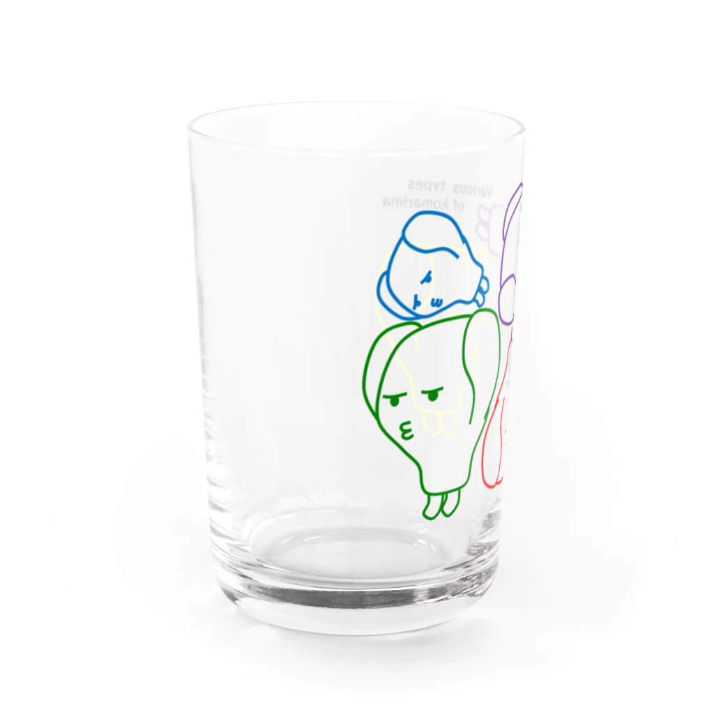 Konomiのカラフル屋さんのカラフルコマリマ横 Water Glass :left