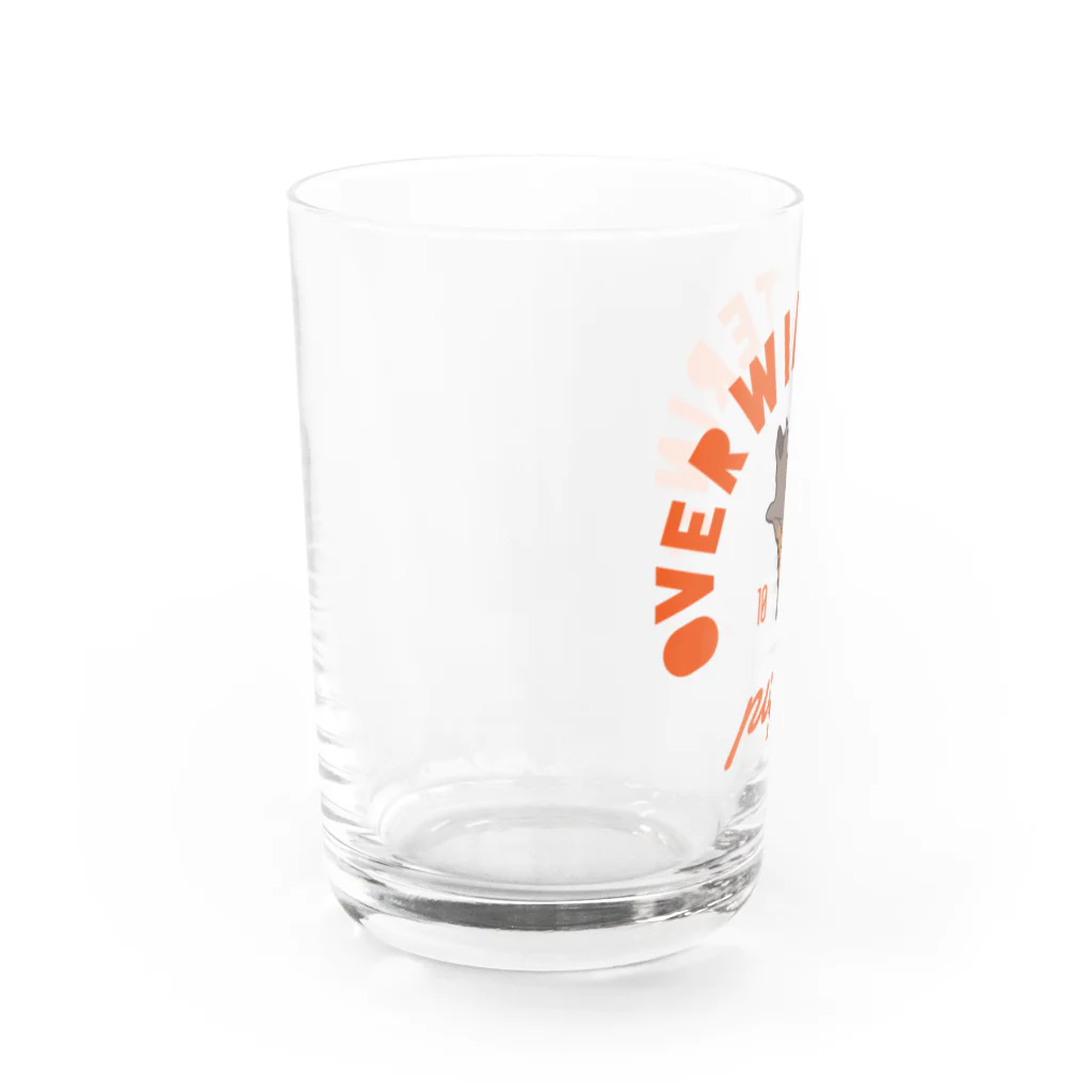 kitaooji shop SUZURI店の越冬蛹アメカジ Water Glass :left